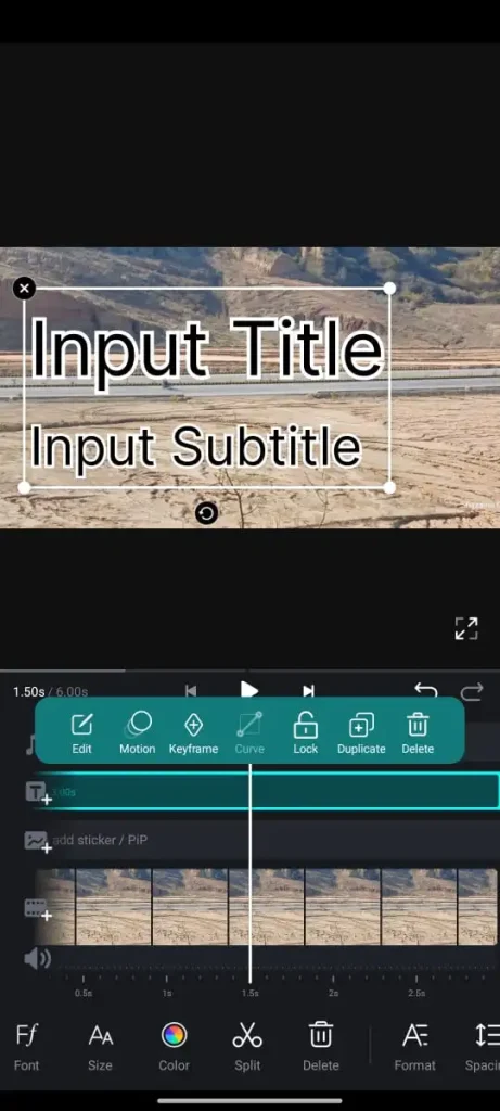 Add Text in VN Video Editor