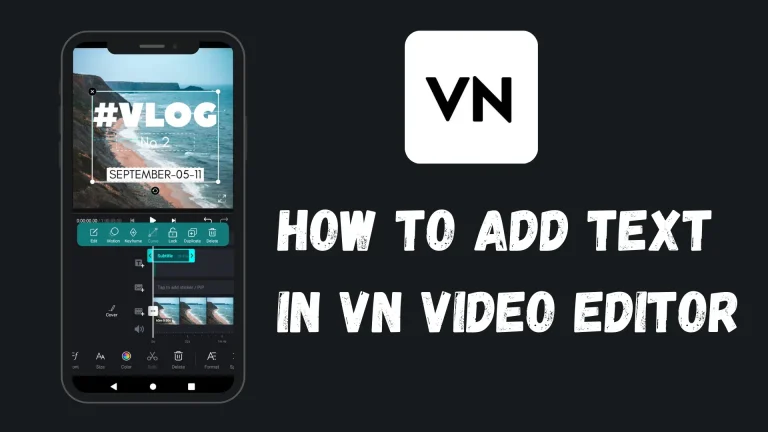 How to add text in vn video editor Banner