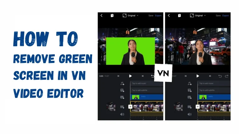 How to remove green screen in vn video editor banner