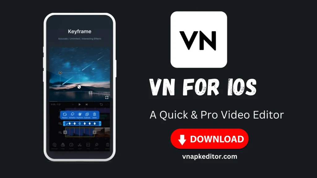 VN Video Editor For IOS Banner